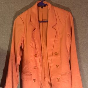 Express Women's XS Light Orange Blazer